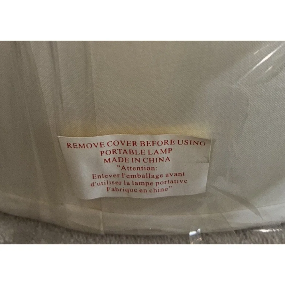 Lamp Shade Cream‎ Round Drum Fabric Table 13x12